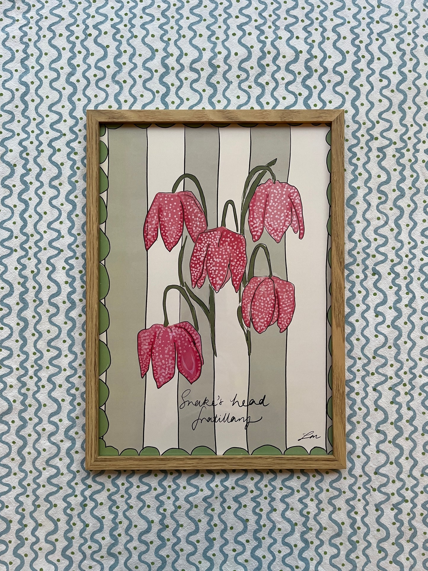 Snake’s Head Fritillary Framed Print