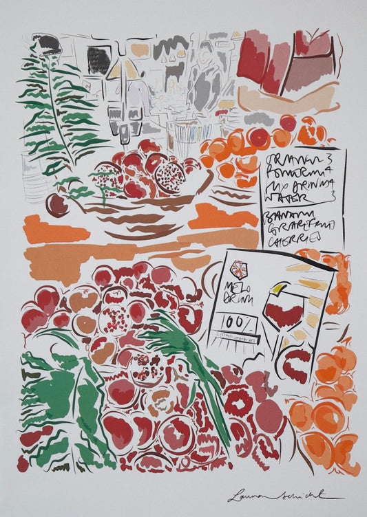 Pomegranates Print