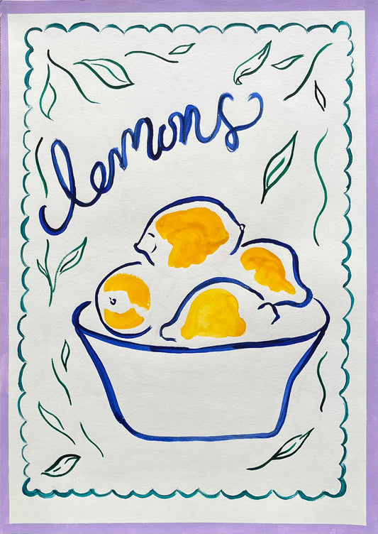 Lemons Painting