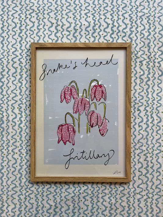 Snake’s Head Fritillary Framed Print