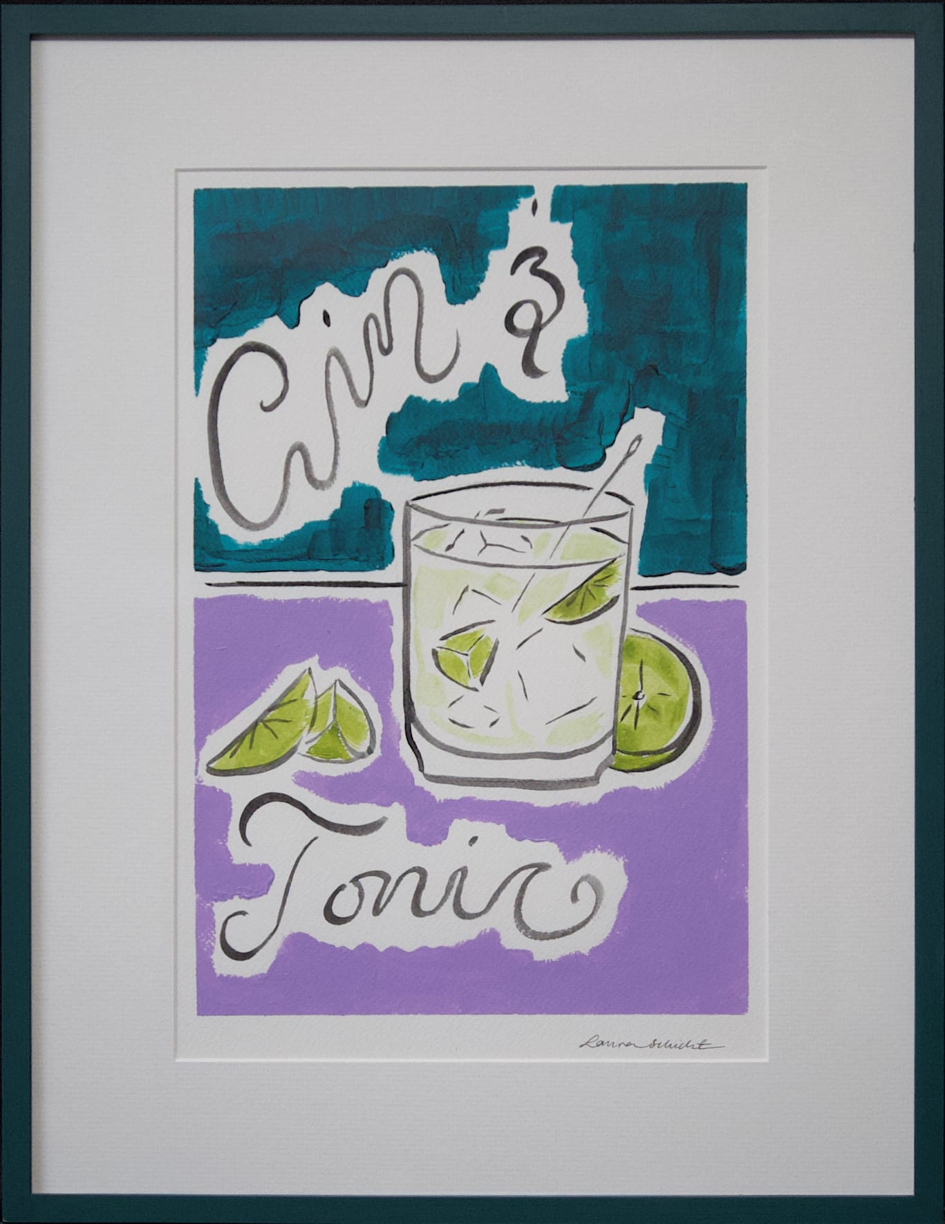 Gin & Tonic Framed Painting