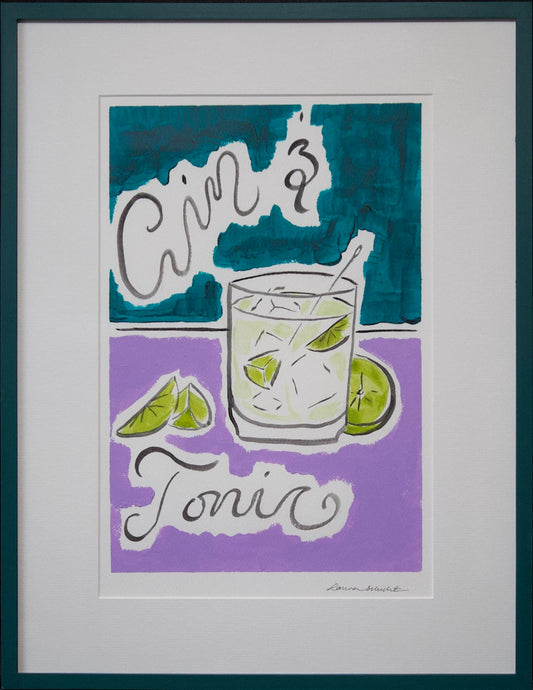 Gin & Tonic Framed Painting